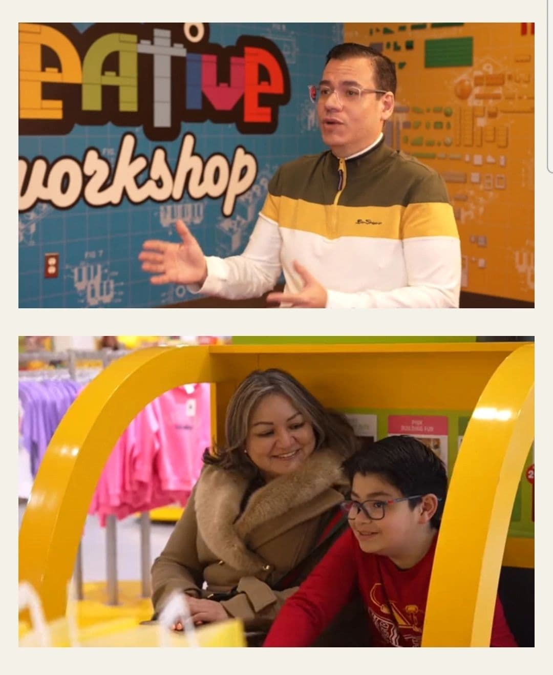 Juan Wiley and his family at LEGOLAND New York, 2023